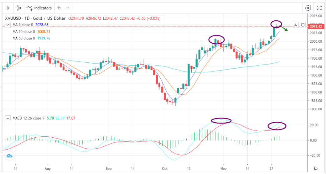 Gold Prices Focus on the Correction, Oscillating at High Levels（11.30）-Pic no.1