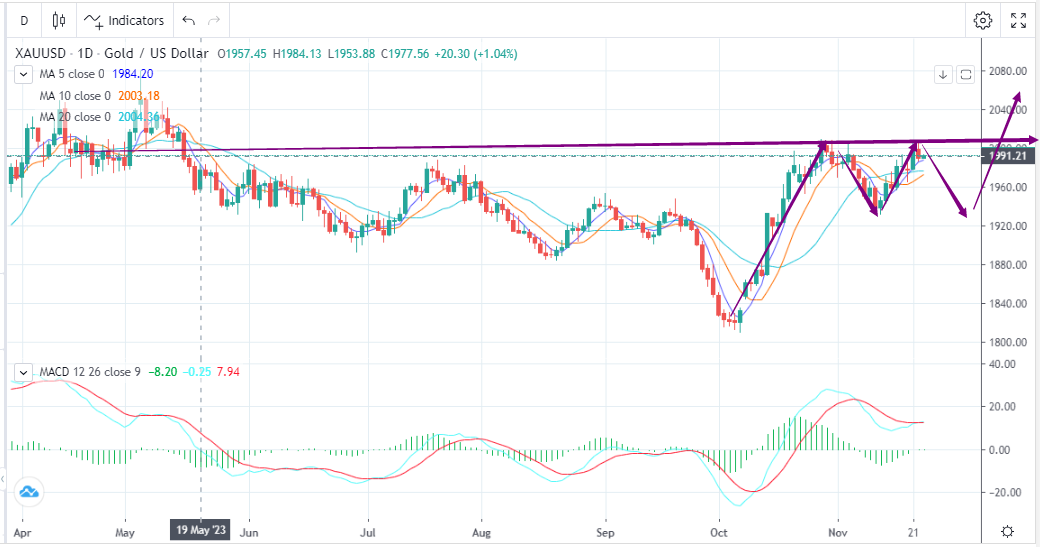 USD Rebounds after Overshooting while Gold Prices Retreat from Highs(11.23)-Pic no.1