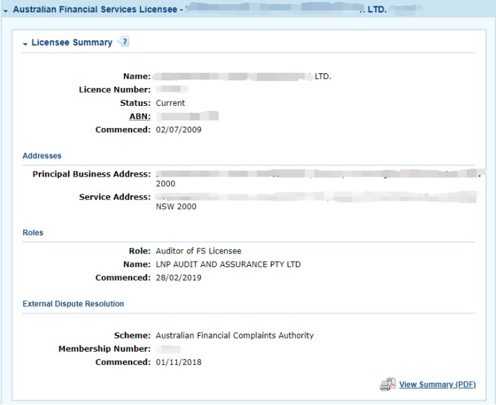 هيئة الأوراق المالية والاستثمارات الأسترالية ASIC-Pic no.11